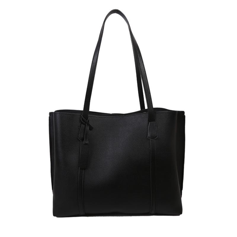 2021 Autumn/Winter Women's Large Soft Leather Tote - Korean Style, Trendy, Versatile Shoulder Bag