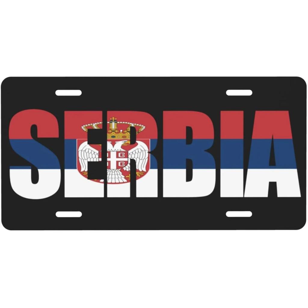 Vintage Plaque National Flags License Plate Spain Russia Netherlands Metal Tin Sign Garage Bar Pub Club Home Wall Decor 6X12Inch