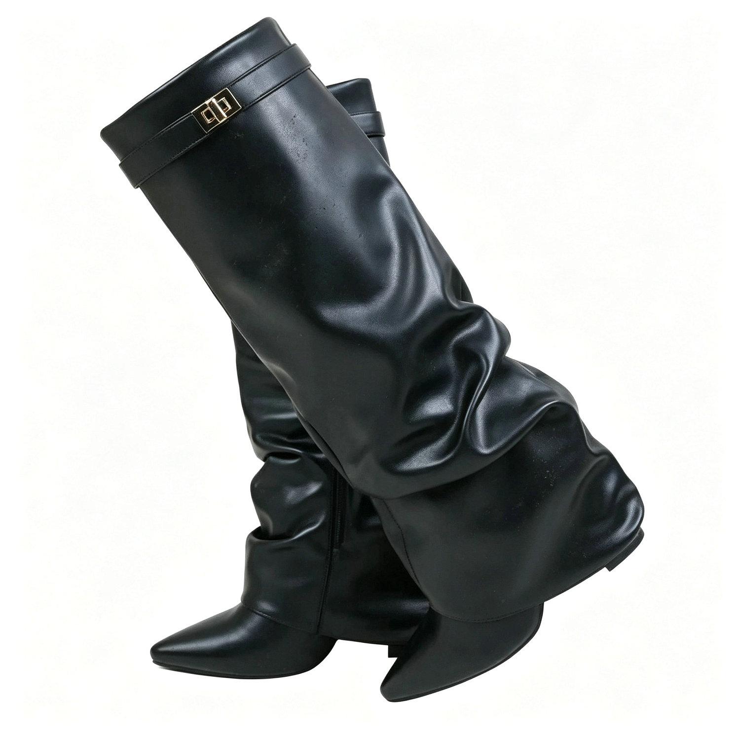 Women`s Fold Over Slouch Knee High