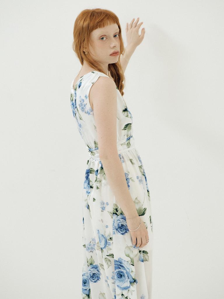 VIA LACTEA Floral Maxi Dress