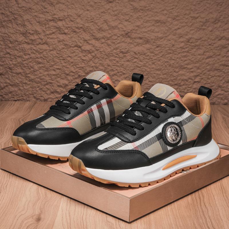 

2025 spring new British style sports shock absorption youth versatile men s shoes heightening platform shoes women s shoes casual shoes 44