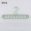 5PCS/10PCS Multi-Functional Nine-Hole Clothes Hanger For Home Storage Closet - Convenient For Folding And Rotating