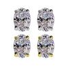 1 Paire Boucles d'Oreilles Femme Boucles d'Oreilles Clous Strass Clous d'Oreilles Mariage Boucle d'Oreille Géométrique Cuivre Bijoux d'Oreille Quotidien Trajet Travail Fête