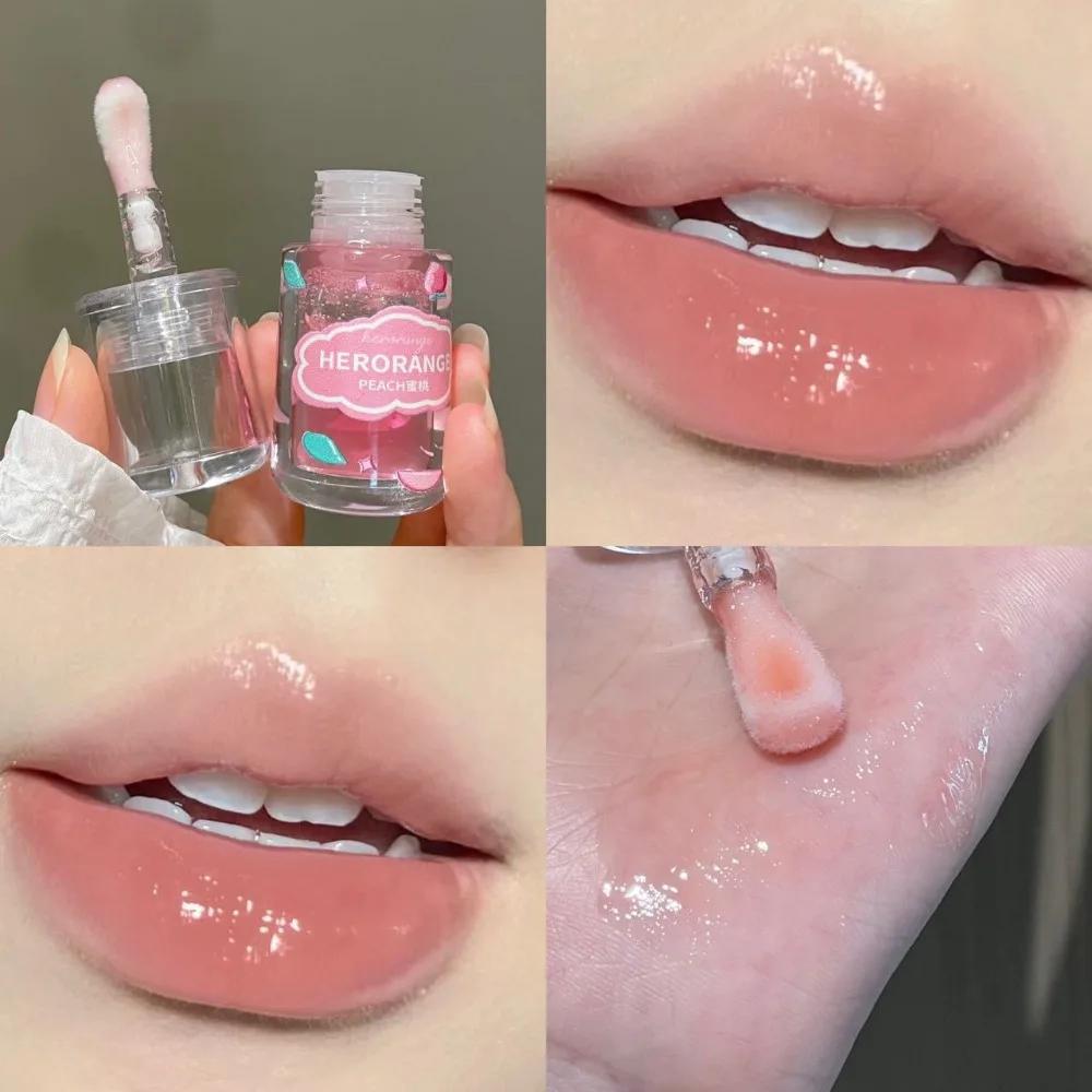 Natural Moisturizing Fruit Lip Protection Oil Hydrating High-shine Lipstick Non-sticky Lip Gloss Women
