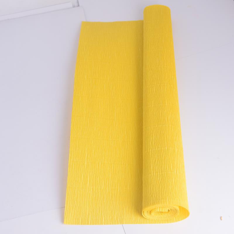 Thickened Colored Crepe Paper for DIY Flowers, Stretchable Ruffled Paper for Kindergarten Crafts