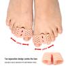 Silicone Hallux Valgus Corrector - Double Hole Toe Separator for Overlapping Valgus