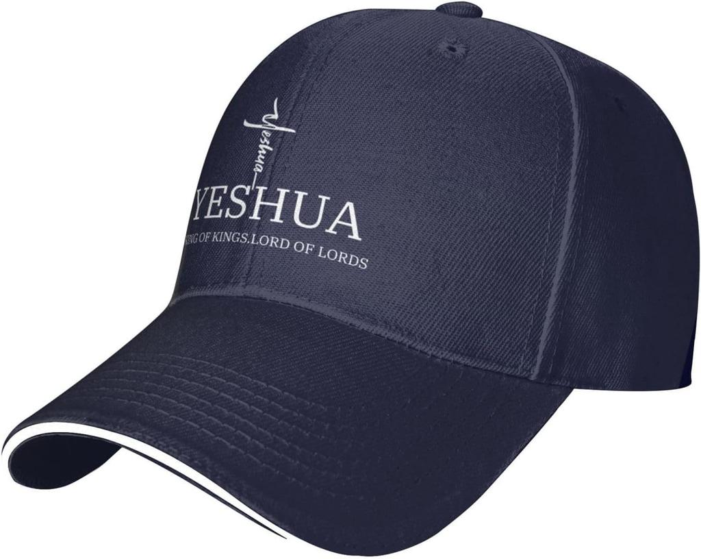 Yeshua King of Kings Lord of Lords Christian Baseball Cap Polyester Adjustable Sports Hat Unisex