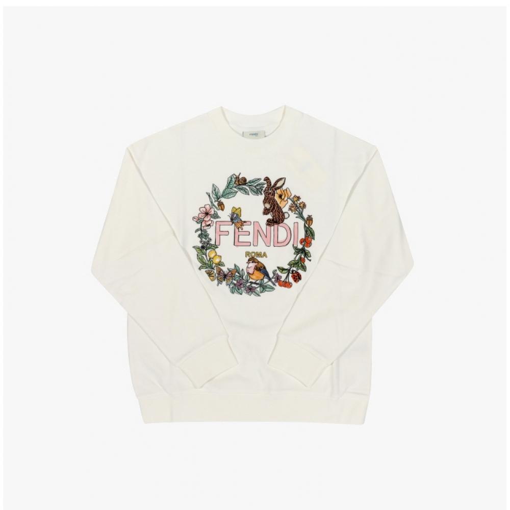 Fendi Kids Sweatshirt Logo Jfh151 5v0 F0tu9
