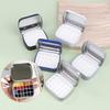 Portable Empty Watercolor Tin Box 24 Grids Mini Watercolor Paint Palette Travel Painting Paint Tray Art Supplies