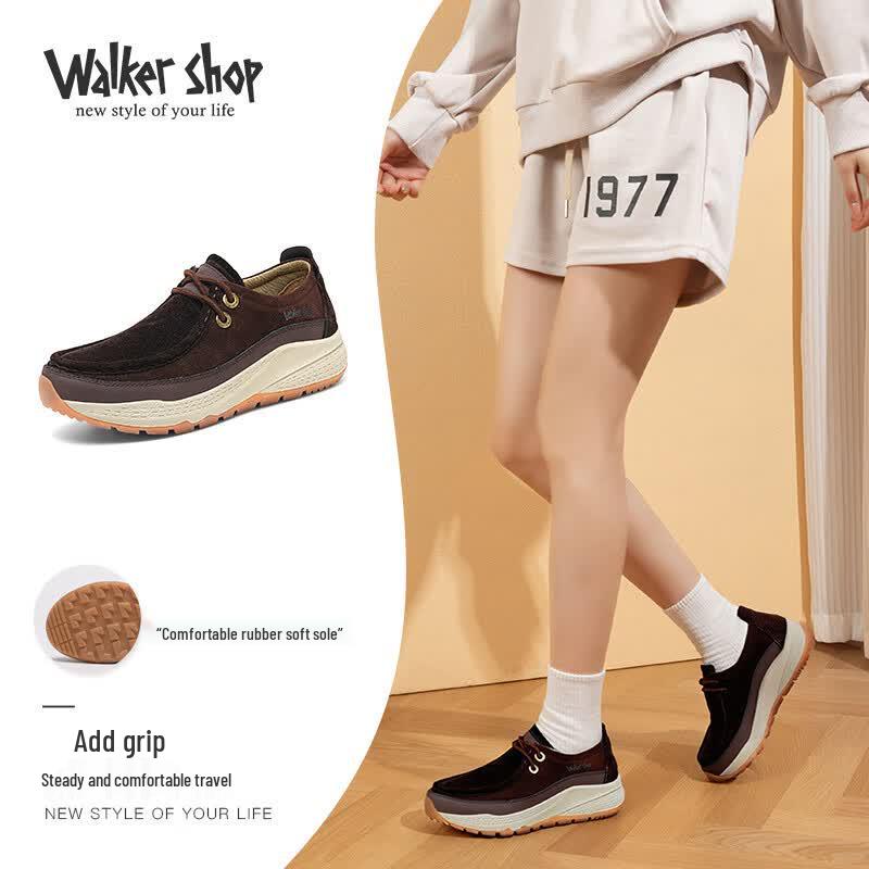 Walker Shop Aokaso Women s Elevated Platform Sports Walking Shoes 37