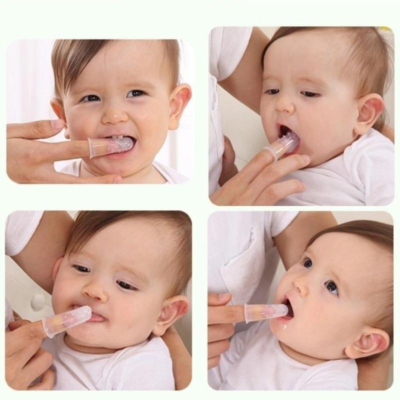 1 Pcs Baby Finger Toothbrush, Teeth Brush Soft, Baby Cleaner, Teeth Training Products