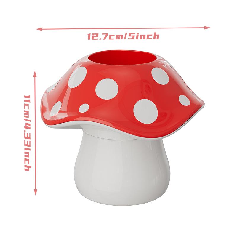 1PC mushroom-shaped storage box, made of durable materials, minimalist design, desktop creative pen holder, student office stationery