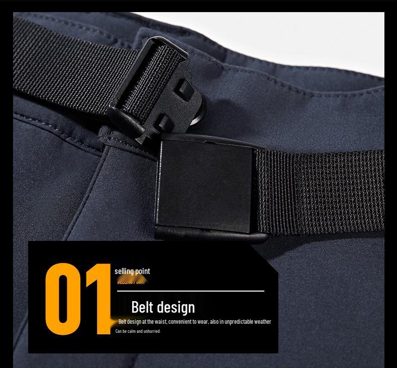 Men's and Women's Winter Fleece-Lined Windproof Pants: Warm, Thickened Softshell for Outdoor Wear, Available In Plus Sizes