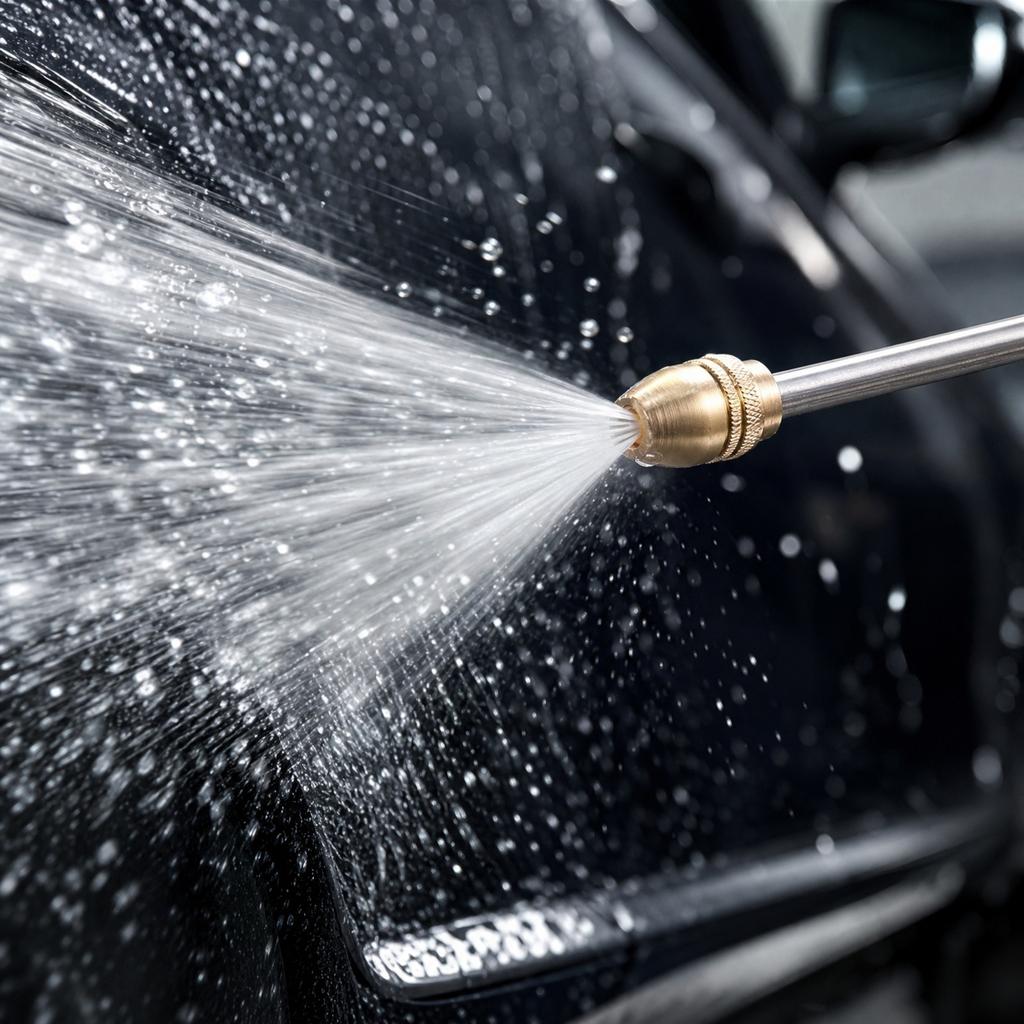 High Pressure Water Spray Gun Set with Adjustable Nozzle and Multiple Connectors for Garden Cleaning Car Washing and Outdoor Use