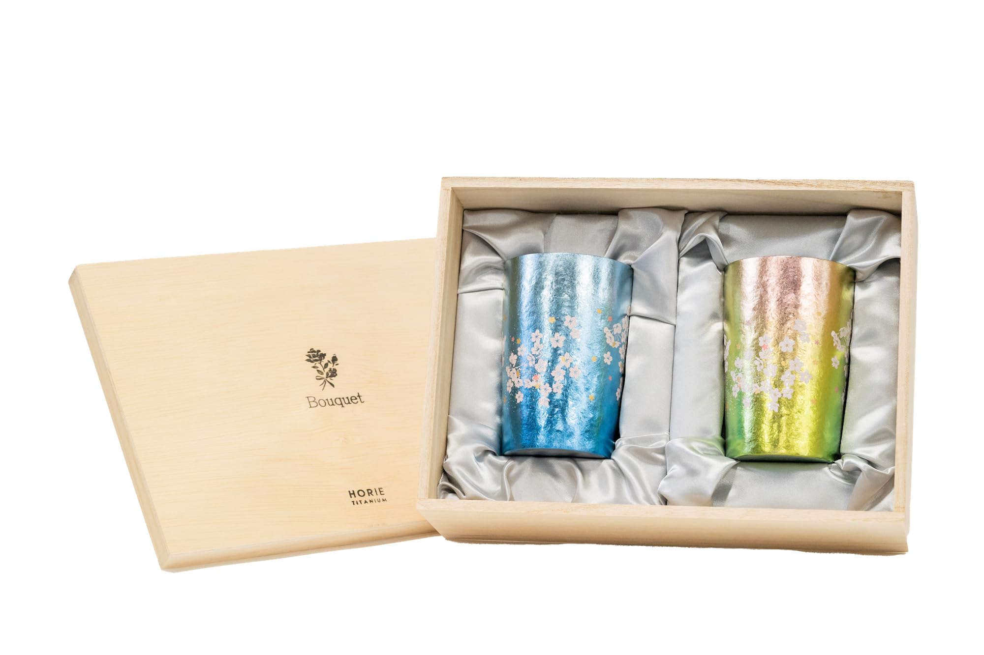 

HORIE Pure Titanium Double-Walled Tumbler, Hare no Hi Bouquet Set (Set of 2), Highly Insulated, Double-Walled (270ml)