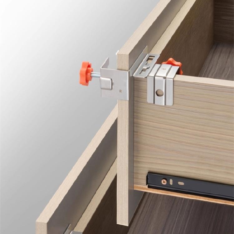 1Pair Drawer Panel Installation Clip Adjustable Tool Panel Strong Fixed Device Woodworking Fixing Clamp Enduring
