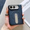 For IPhone DUO Phone Case Business Leather Kickstand Shockproof Anti Scratch Wireless Charger Magnetic Protective Cover