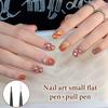 DIY Design Manicure Tools Nail Art Brush Checker Sandalwood Nail Drawing Painting Long Line Brush Nail Art Tool Painting Brushes