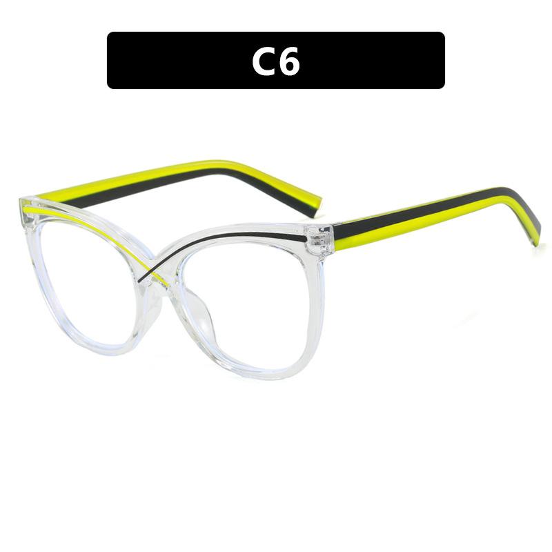 Fashion Cat Eye Women Glasses Frame Plastic Blue Light Blocking Spectacle Eyeglass Frame Female Unisex Computer Eyewear