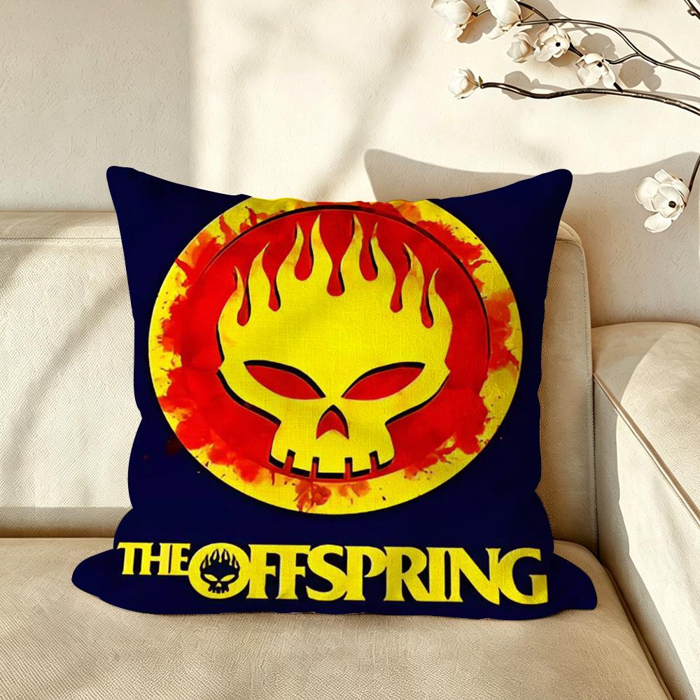 Band TTheOOffspring Cushion Cover Pillow Case Antidustmite Pillowcase Silky Short Plush Sofa Cushion Cover hot
