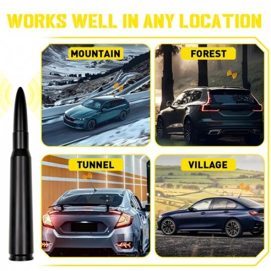 4.25 inch Aluminum Black Antenna Mast Power AM/FM for FORD F-150 2009-2024 New V