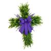 Easter Cross Wreath Pendant Window Garland Easter Teardrop Swag for Front Door Living Room