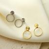 Titanium Steel Earrings Women'S Fashion Temperament Is Simple, Large Circle Stud Earrings 316 Material Does Not Fade, High-End Sense Of Simplicity