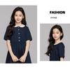Girls' fashionable fitted and loose-fitting dress for summer, elegant princess-style children's dress