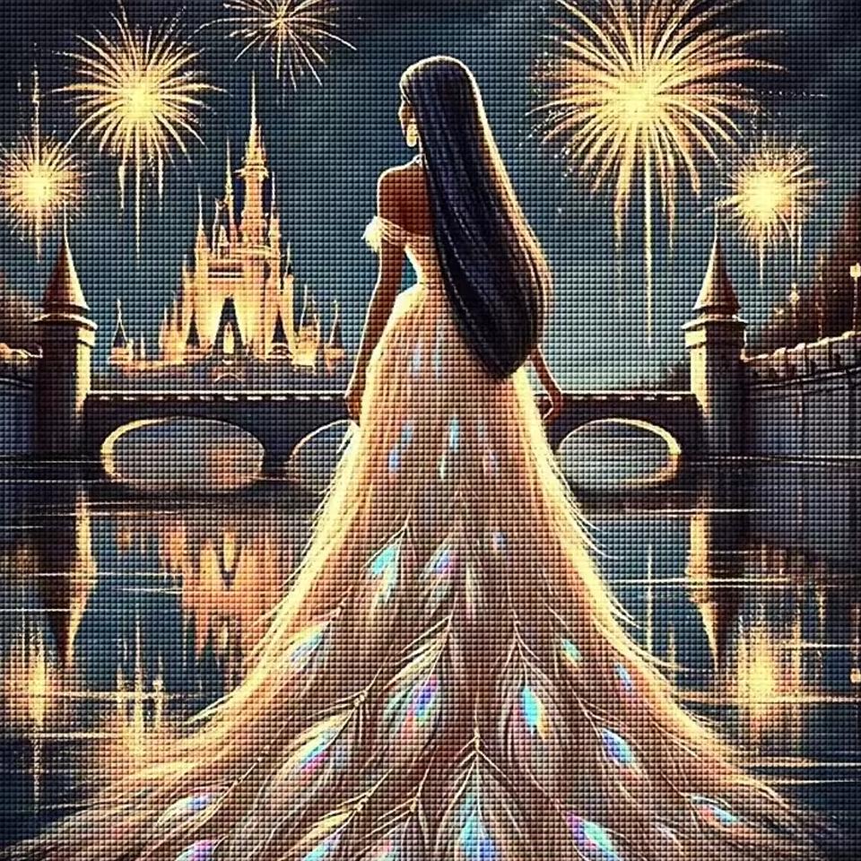 Disney Princesses Diamond Painting Kit 5D DIY Diamond Embroidery Cross Stitch Handmade Art Gift Crafts Home Decor