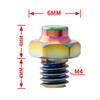 50 Pcs Stainless Steel Pedal Bolts Non for Mountain Bike Stem Accs