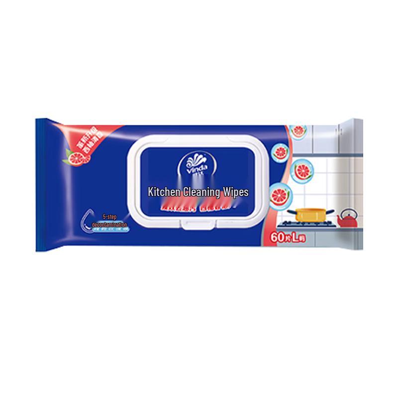 Vinda Kitchen Cleaning Wipes, 6-Pack