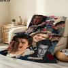 1PC Joe Keery Patterned Flannel Blanket Suitable For All Seasons For Home Decor Warmth And Comfort Gifts Holiday Present