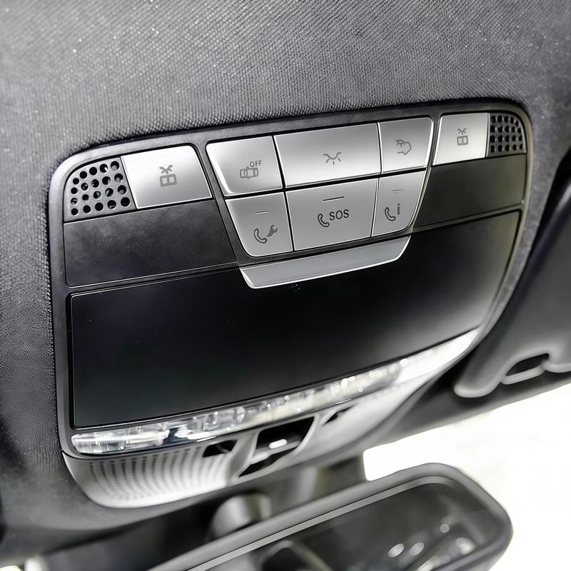 For Mercedes-Benz W205 C-Class W213 E-Class W222 S-Class X253 GLC Interior Modification Roof Reading Light Button Patch Trim Str