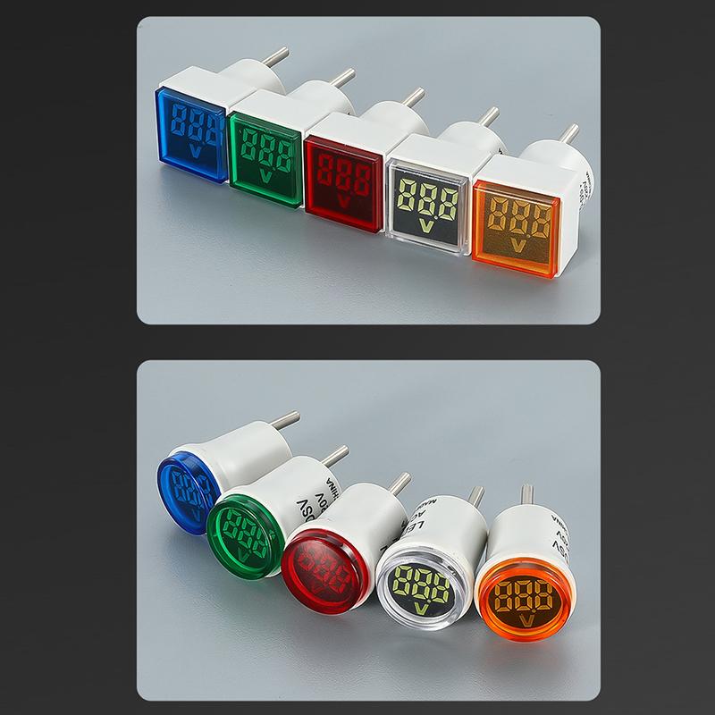 1 buc. Priză UE LED Monitor Digital Casnic AC 50V~500V Voltmetru Indicator Luminos Circular Universal AC220V