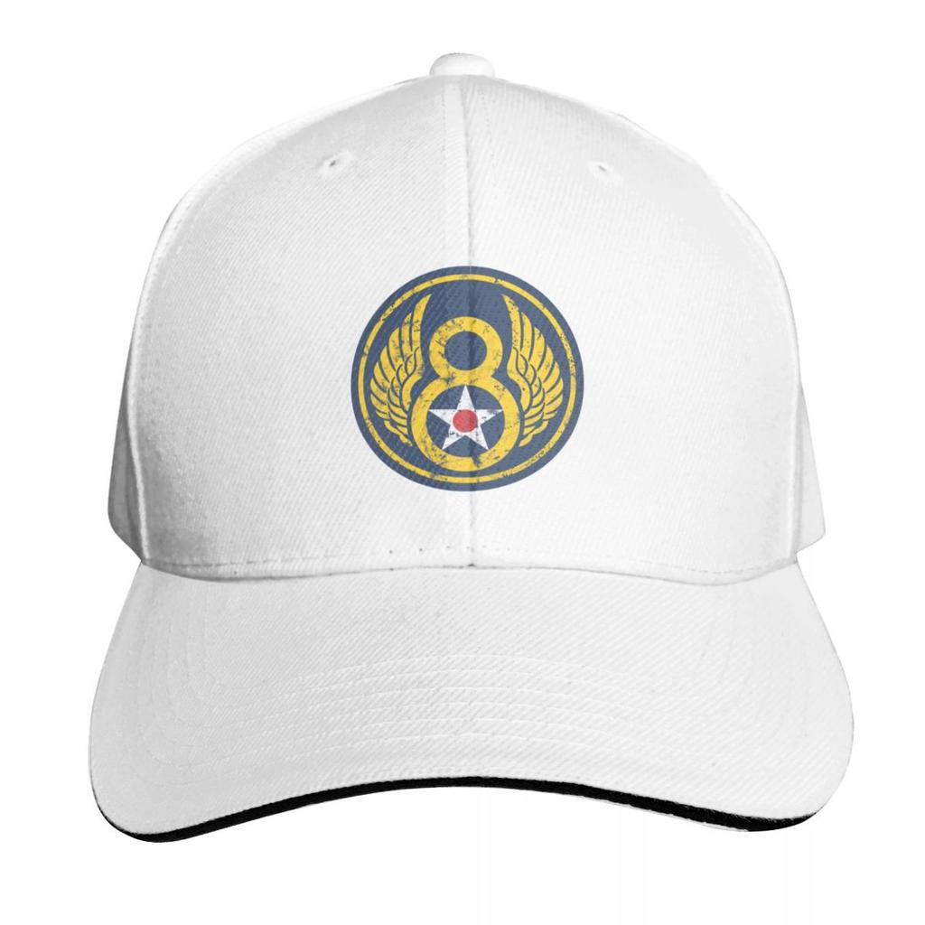Mighty Eighth 8th Air Force Baseball Cap Snapback Flat Bill Strapback Dad Hat Six Panel Structured Crown