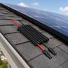 Solar Cable Routing Guide 7 Channel Flexible Roof Wire Guide with Ribbed Body for Solar Panel Wire Separation across Roof Surfaces