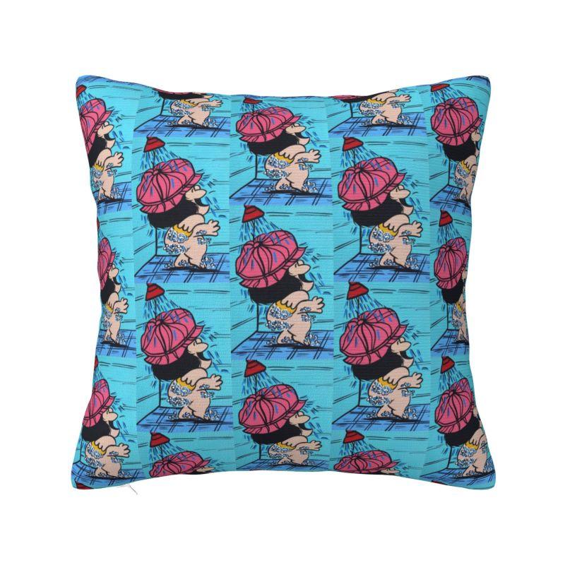 Custom Mafalda Kawaii Vintage Quino Comic Cartoon Mang Anime Modern Throw Pillow Covers Bedroom Decoration Chair Cushion