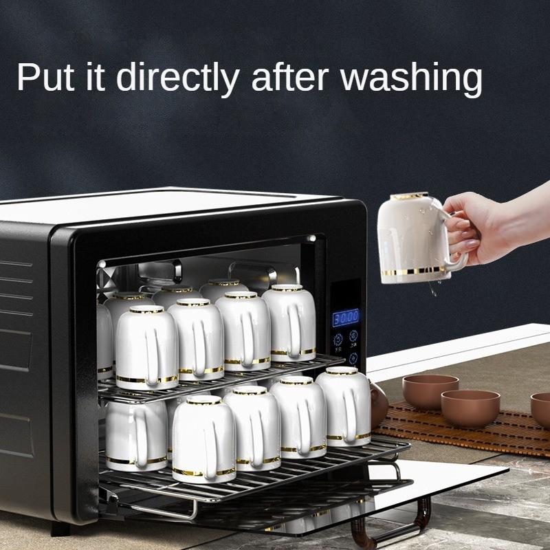 160W Kleiner Tee-Set-Desinfektionsschrank Mini-Tisch-UV-Sterilisator Haushalt Büro Wasserglas Desinfektionsgerät