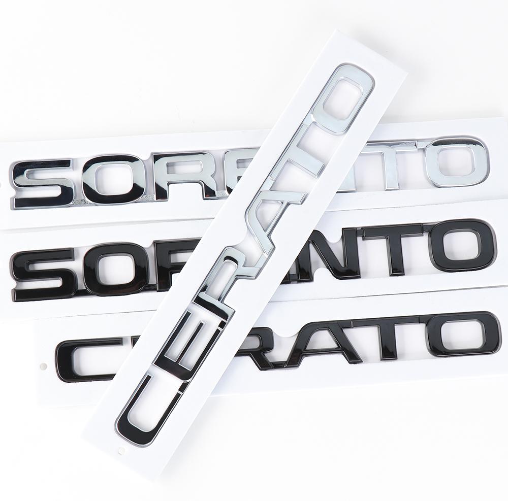 Car Sticker 3D Styling Emblem Rear Badge Trunk Lid Logo Letters Decals For KIA SPECTRA CERATO K5 K6 Optima Sorento Picanto Ceed