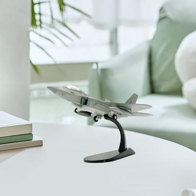 1/100 F22 Stealth Fighter Modell mit Ständer Realistisches Miniaturflugzeug Flugzeug Sammlung