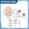 Christmas Elf Fairy Door Set Decorations Mini Easy Assembly Halloween DIY Craft Ornaments for