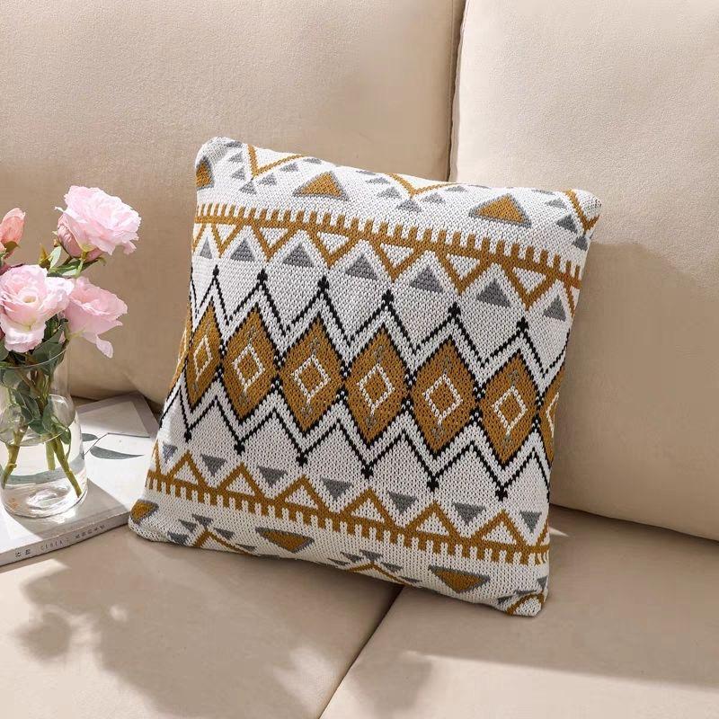 Navajo Sunlight Thick Knit Bohemian Blanket: Nordic Nap, Office, Sofa, Baby Fur