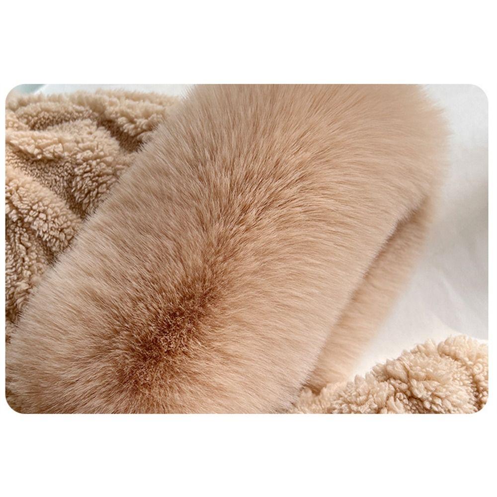 Thick Plush Mask Hat Scarf Set Ski Windproof Lei Feng Hat Casual Neck Warmer  for Cycling