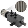 Universal Car 1L Aluminum Oil Catch Can Tank Fuel Tank With Breather Filter Drain With AN6/8/10 Fitting OCT-AN10-1L-BK