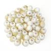40pcs/lot 6mm Ice Crack Ceramic Beads Round Loose Spacer Beads For Jewelry Making DIY Bracelet Necklace Earrings Accessories