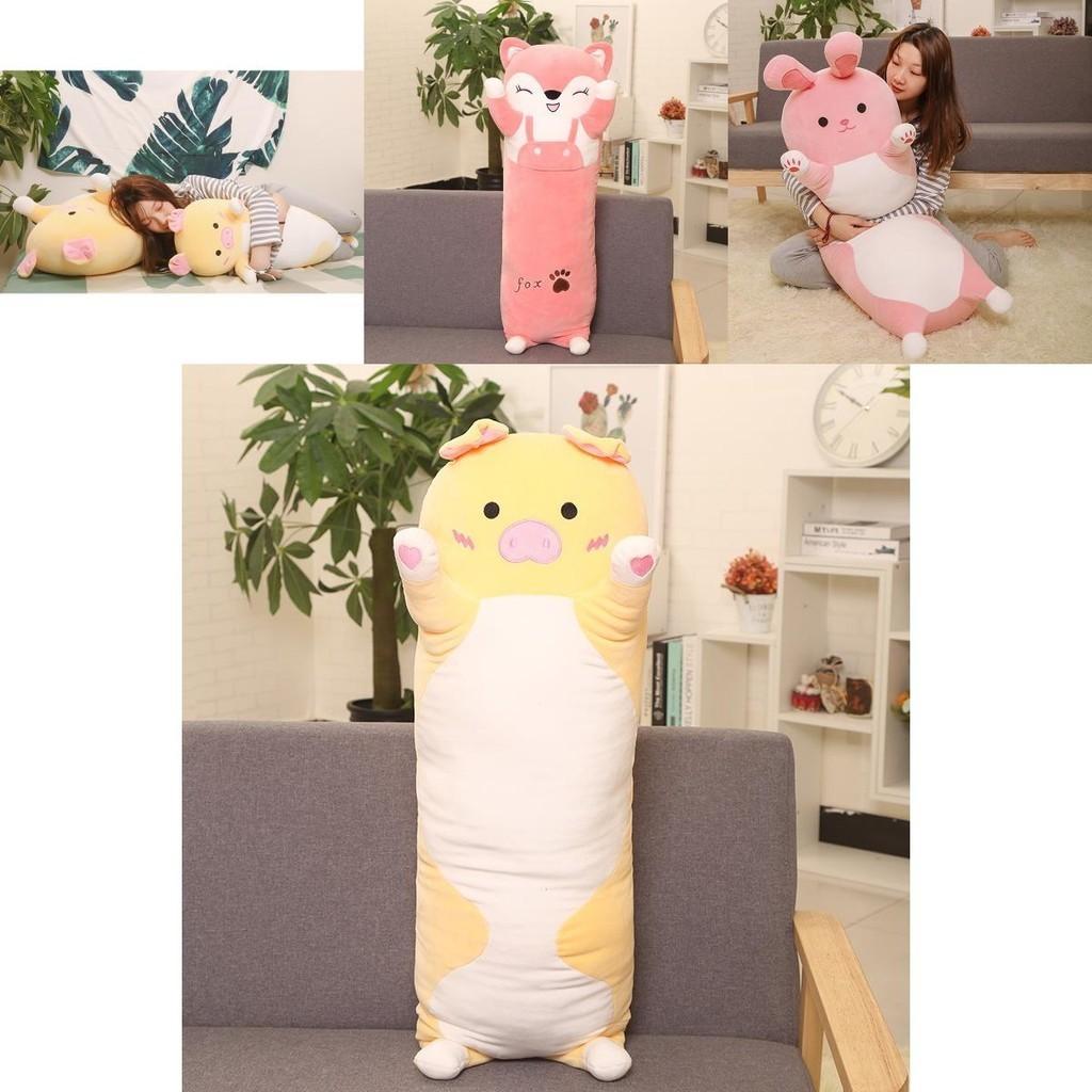 Cute Cartoon Animal Soft Plush Long Pillow For Total Enveloping Comfort