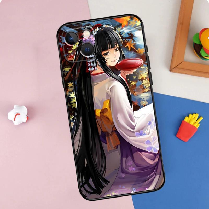 Apple IPhone15 Mobile Phone Case, Japanese Animation Geisha Mobile Phone Case, Painted Anti-drop, Huawei Anti-drop Mobile Phone