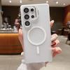 Skin-feel Hardware Lens Holder, Suitable for Samsung S25Ultra Phone Case Anti Drop S24  Magnetic Protective Case