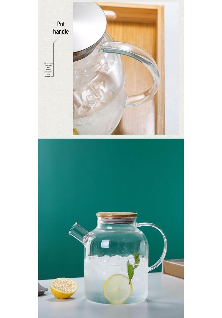 Heat-Resistant Borosilicate Glass Water Kettle Set for Tea and Cold Beverages
