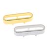 1 Stück Messing-Abdeckung für St Single-Coil Tonabnehmerabdeckung/Deckel/Gehäuse Oben Offen Gitarrenteile 72x20mm Gold/Silber
